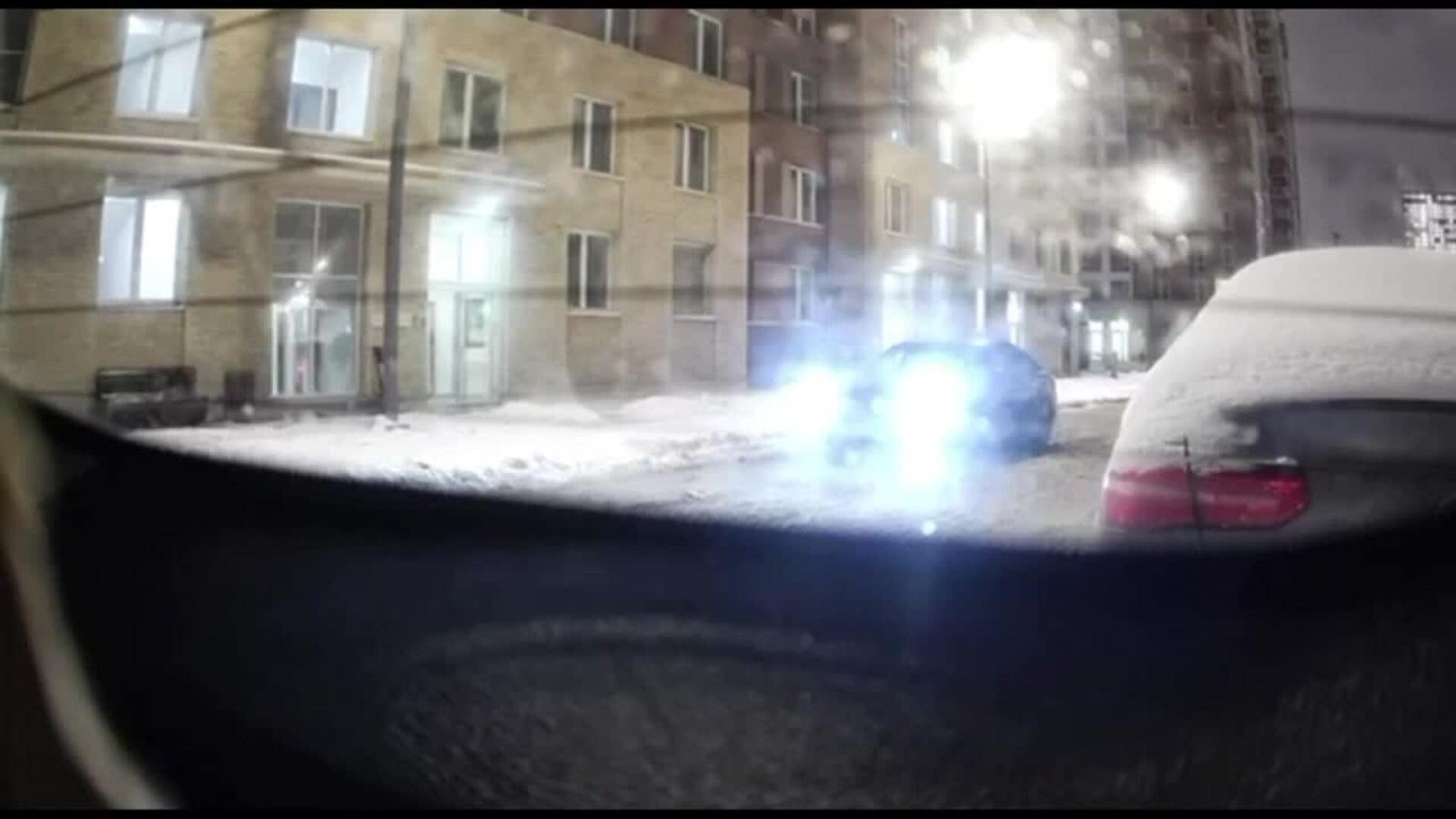 Momento del atentado contra el teniente general Ígor Kirílov